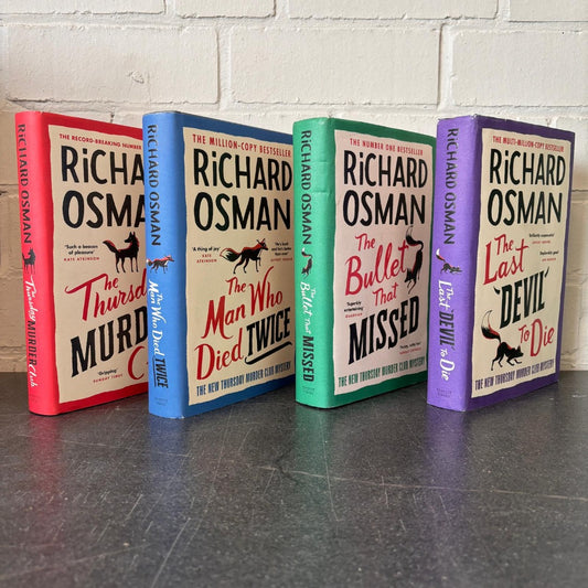 Richard Osman Thursday Murder Club Hardback 4 X Book Series Bundle Set