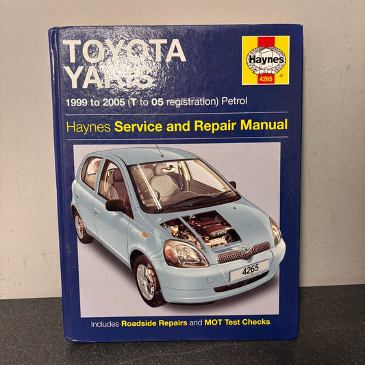 Toyota Yaris 1995-2005 Haynes Service and Repair Manual 4265 Hardcover