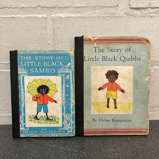 The Story of Little Black Sambo & Quibba Helen Bannerman Hardcovers 1950s