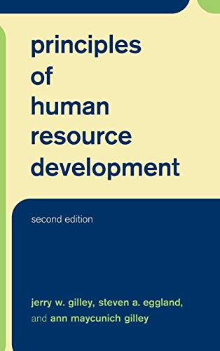 Principles Of Human Resource Development [Hardcover] Gilley, Jerry